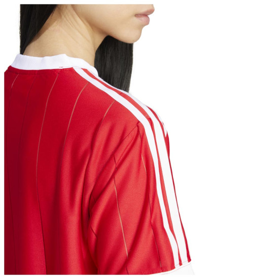 Adidas Γυναικεία κοντομάνικη μπλούζα Adicolor 3-Stripes Pinstripe Tee
